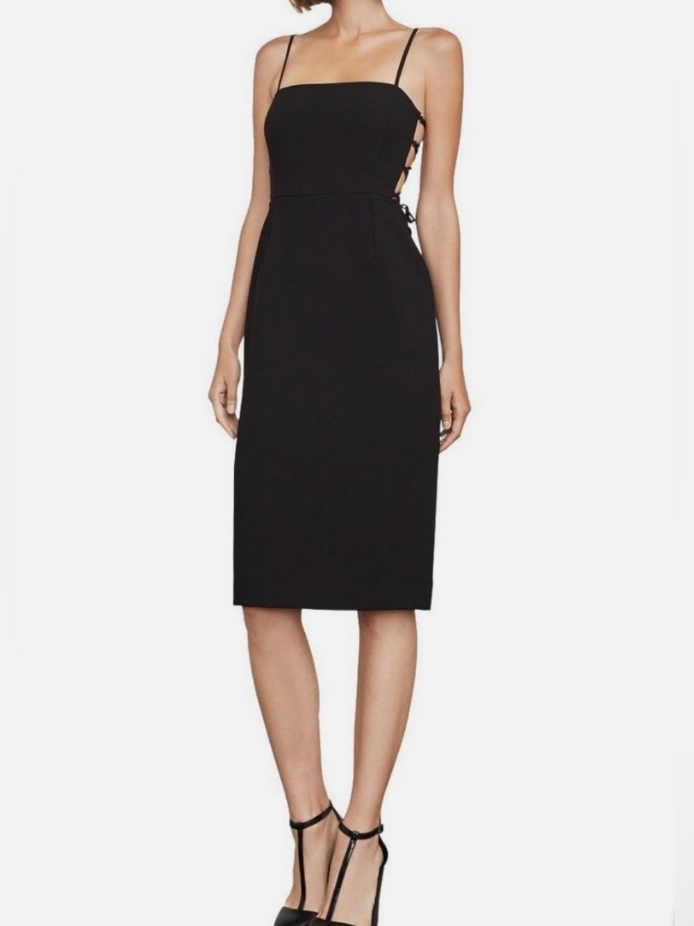 🖤 BCBG Esmee Cutout Lace-Up Sheath Dress- Size 2 (Great Condition!!)